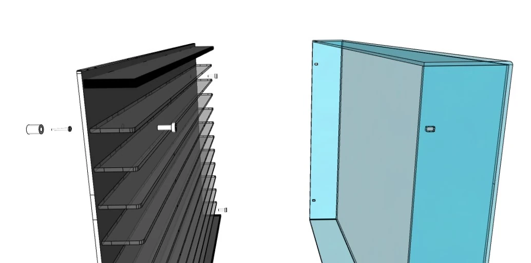 Atlantic 40103, 120 Adet 1/64 Ölçek Model Araba İçin Işıklı Duvara Monte Sergileme Ünitesi