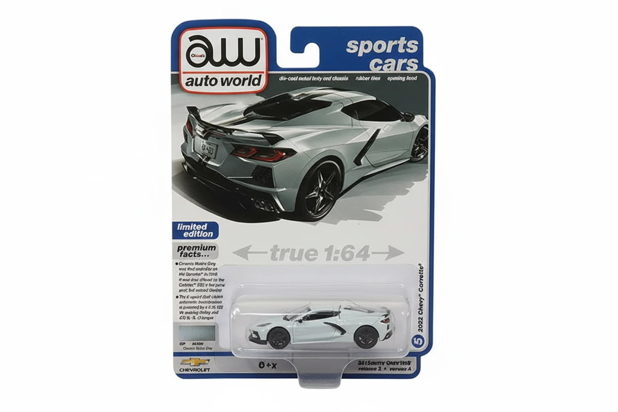 Autoworld | Awsp137A | 1/64 2022 Chevrolet Corvette, Ceramic Matrix Gri