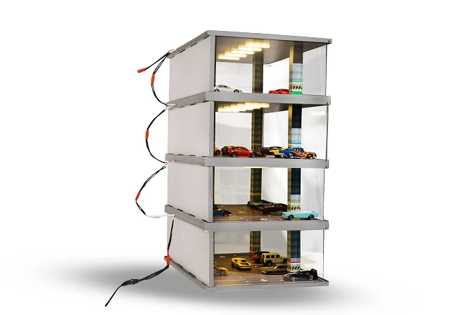 Atlantic Case 30301 1/64 Ölçek Işıklı Diorama. Model 4 Kat Kapalı Park