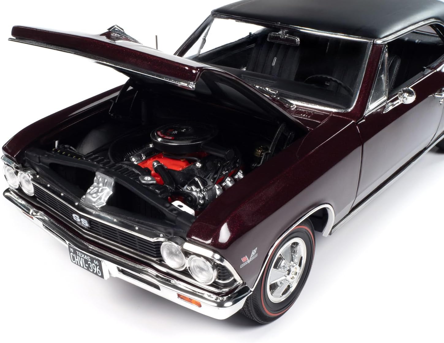 American Muscle AMM1343 1/18 Ölçek 1966 Chevrolet Chevelle Ss396, Kestane