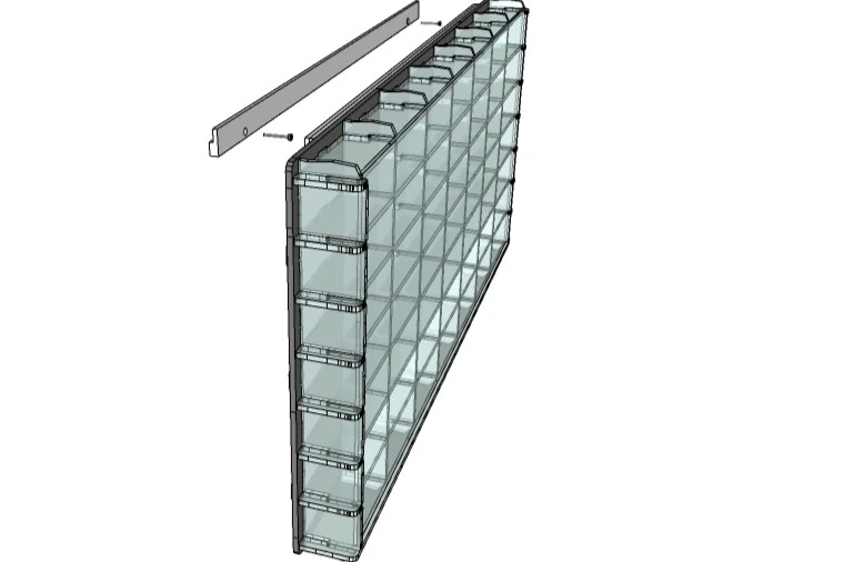 Atlantic 40112, 49 Adet 1/64 Ölçek Model Araba İçin Sergileme Ünitesi