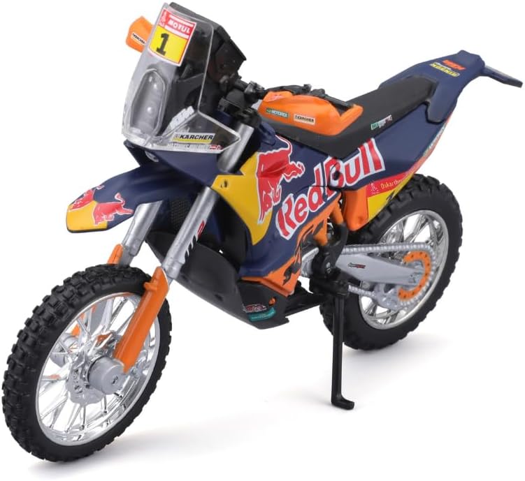 Burago | Bura51071 | 1/18 2013 KTM 450 Rally #1 Cyril Desires Dakar Rally, Mavi