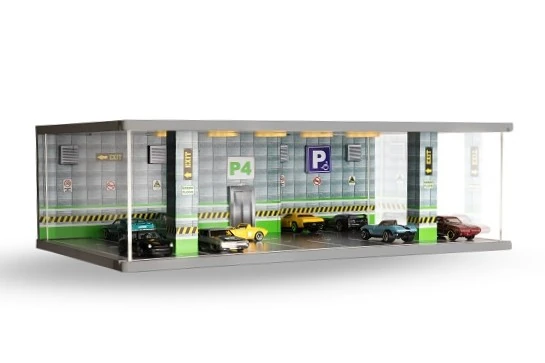 Atlantic Case 30305 1/64 Ölçek Işıklı Diorama. Model Yeşil P4 Kat Kapalı Park