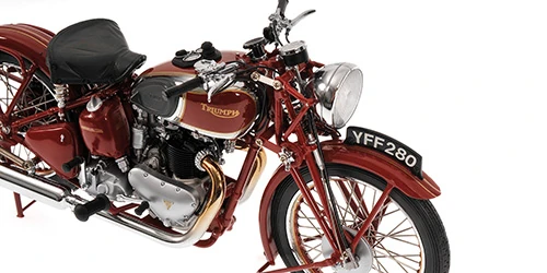 Minichamps 	122133700	1/12 Ölçek 	TRIUMPH SPEED TWIN - 1939 - Kırmızı