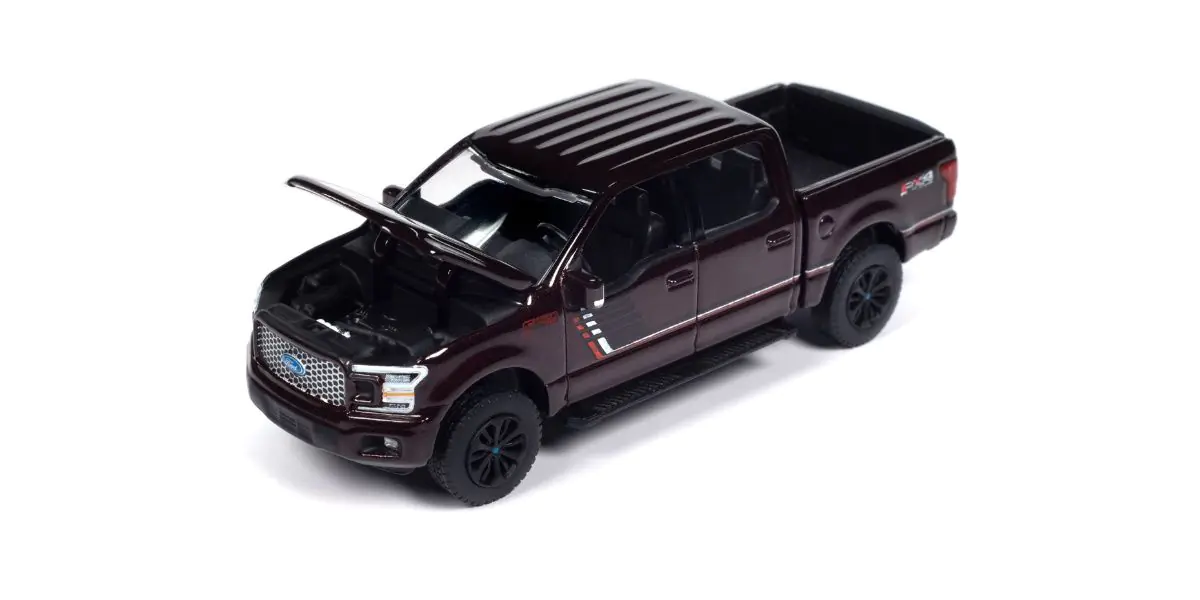 Autoworld | Awsp150B | 1/64 2020 Ford F-150 Truck *New Front Core & Wheels*, Kırmızı