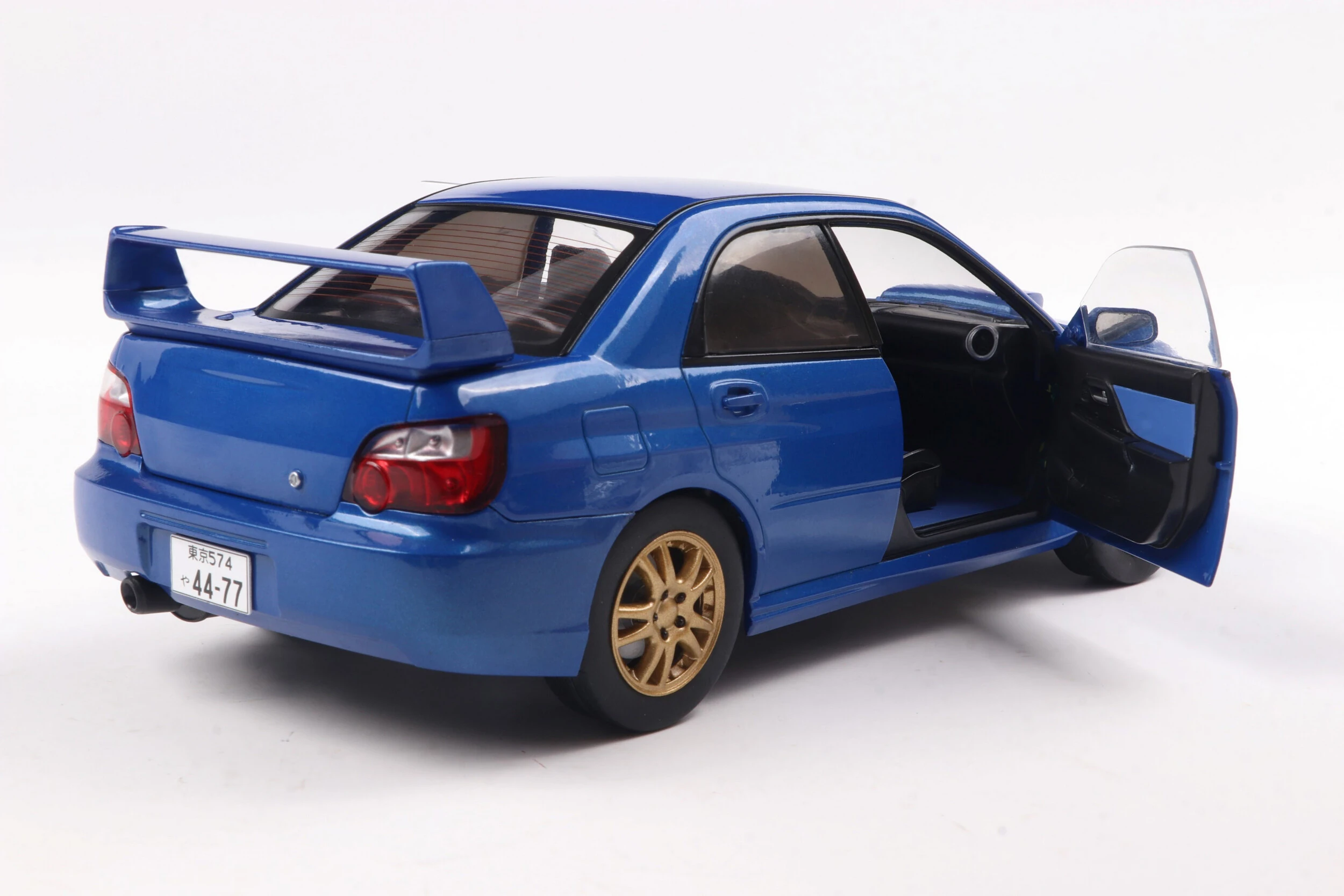 Modèle Réduit Impreza WRX Subaru Impreza WRX STI Sonic Blue 2003 1/18 Par Solido - La Légende Japonaise