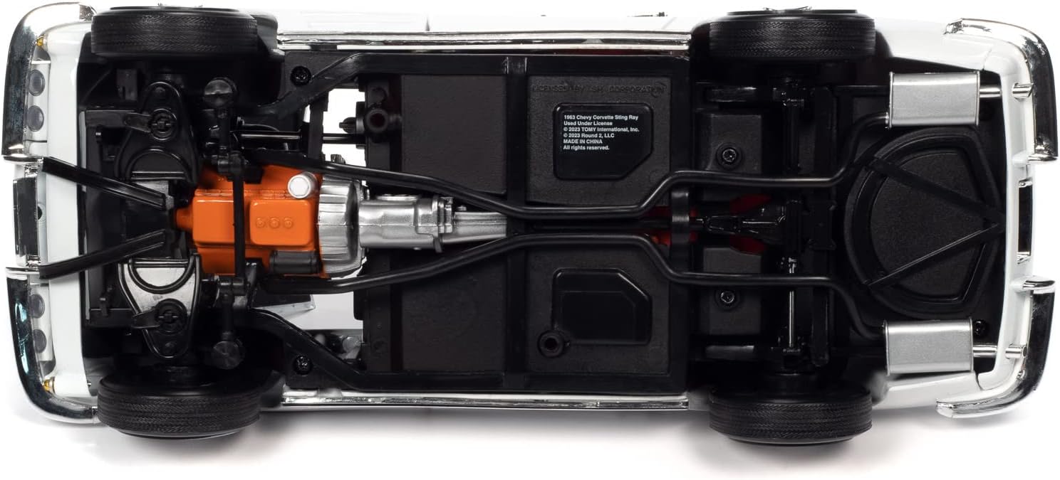 American Muscle AMM1308 1/18 Ölçek 1963 Chevrolet Corvette Z06, Krem