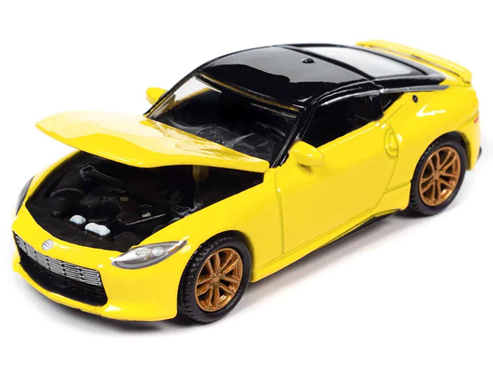 Autoworld | Awsp134B | 1/64 2023 Nissan Z, Ikazuchi Sarı W/Gloss Siyah Roof