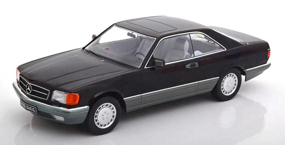 KK Scale | 180334 | 1/18 Ölçek | Mercedes 500 SEC C126 1985 Siyah