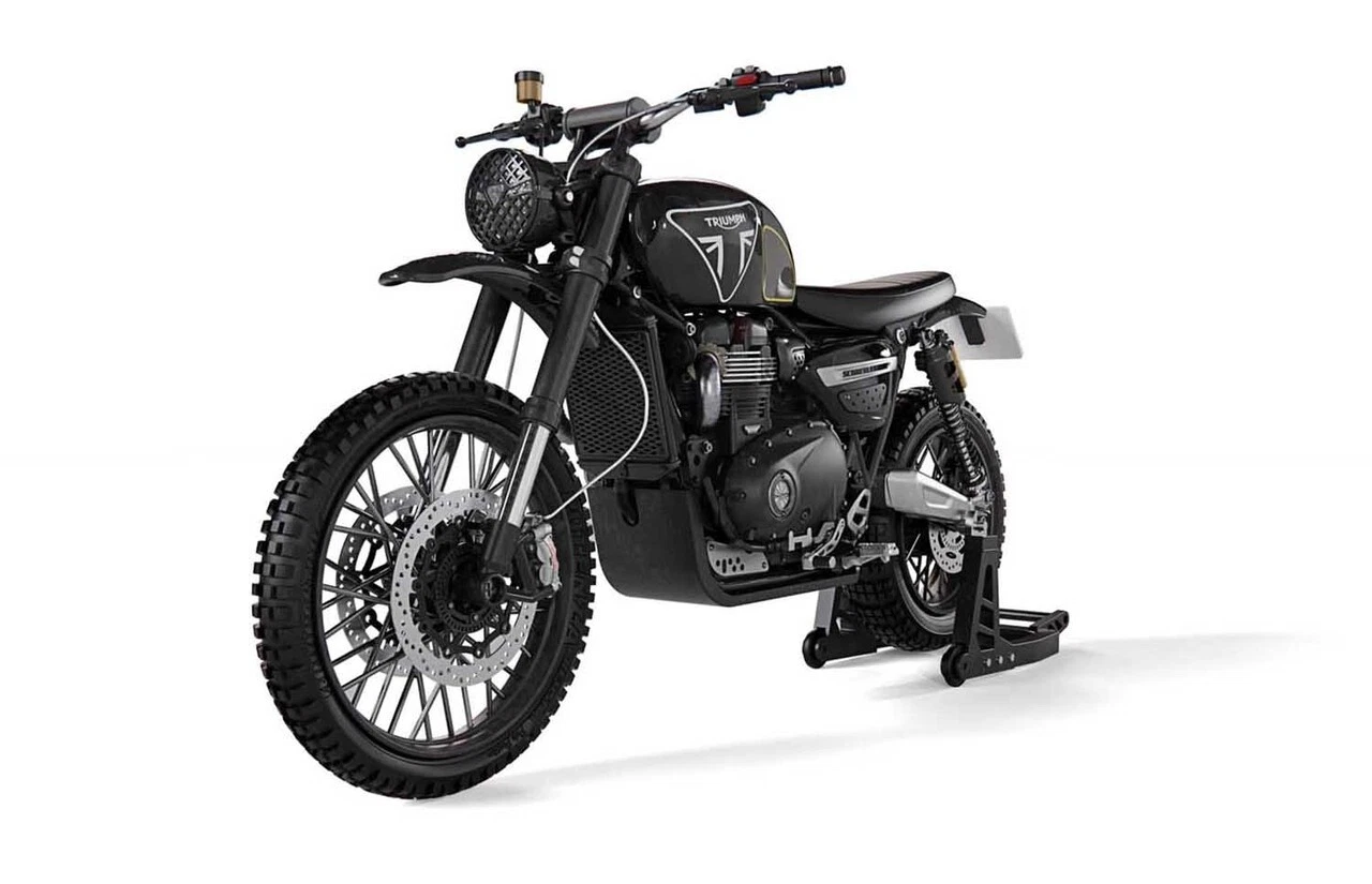 Corgi | Corgicc08402 | 1/12 Triumph Scrambler 1200 *007 James Bond Edition*, Siyah