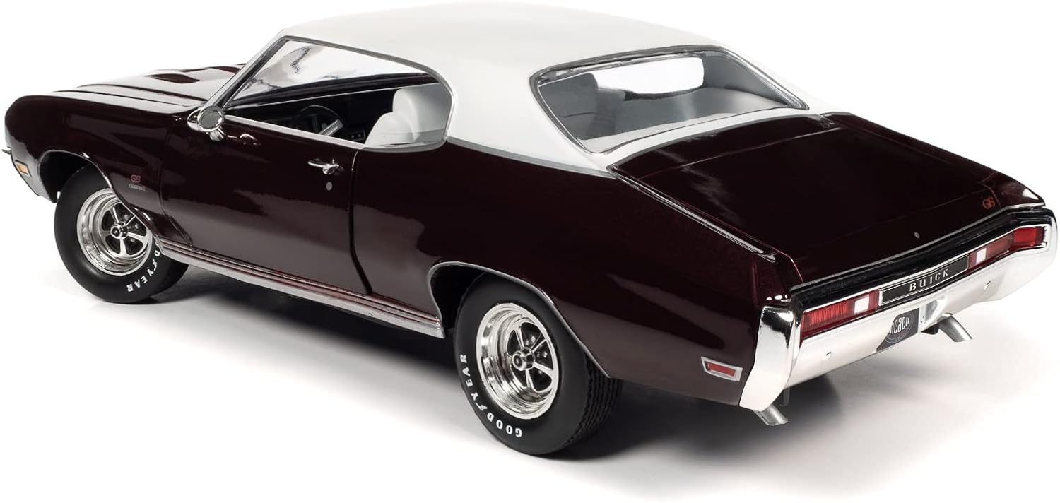 American Muscle AMM1296 1/18 Ölçek 1970 Buick Gs Stage 1 Hardtop, Bordo