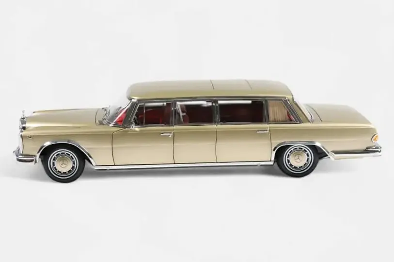 NZG 107100066 1/18 Ölçek Mercedes-Benz 600 Pullman Şampanya