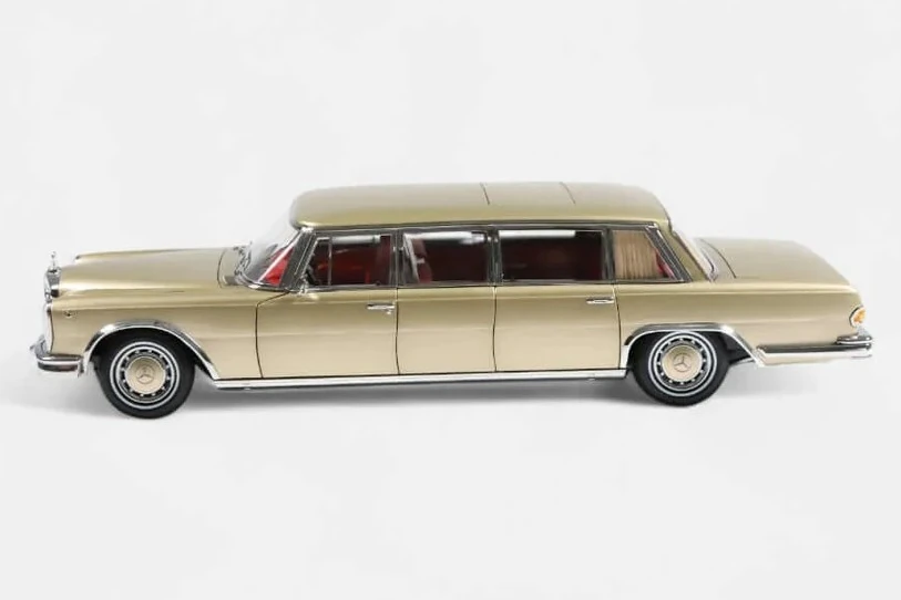 NZG 107100066 1/18 Ölçek Mercedes-Benz 600 Pullman Şampanya