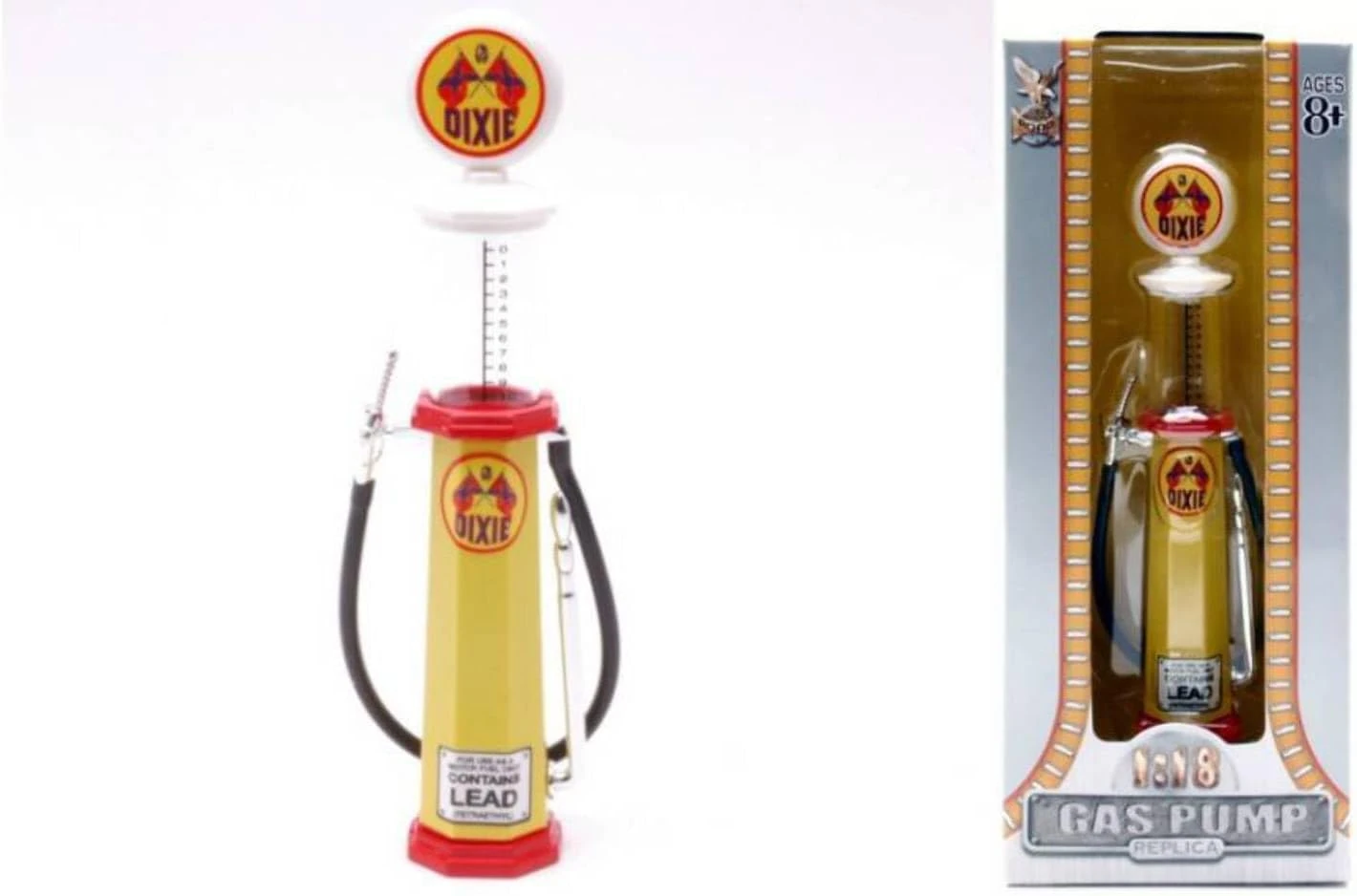 Lucky Diecast Dixie Emblem Gaz Pompası – Style B (1/18 Ölçek)