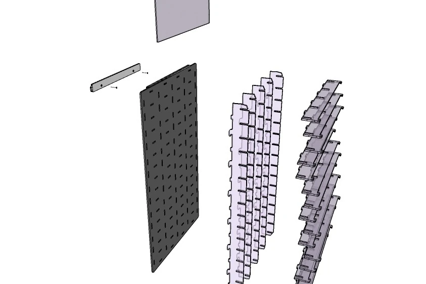 Atlantic 40113, 60 Adet 1/64 Ölçek Model Araba İçin Sergileme Ünitesi