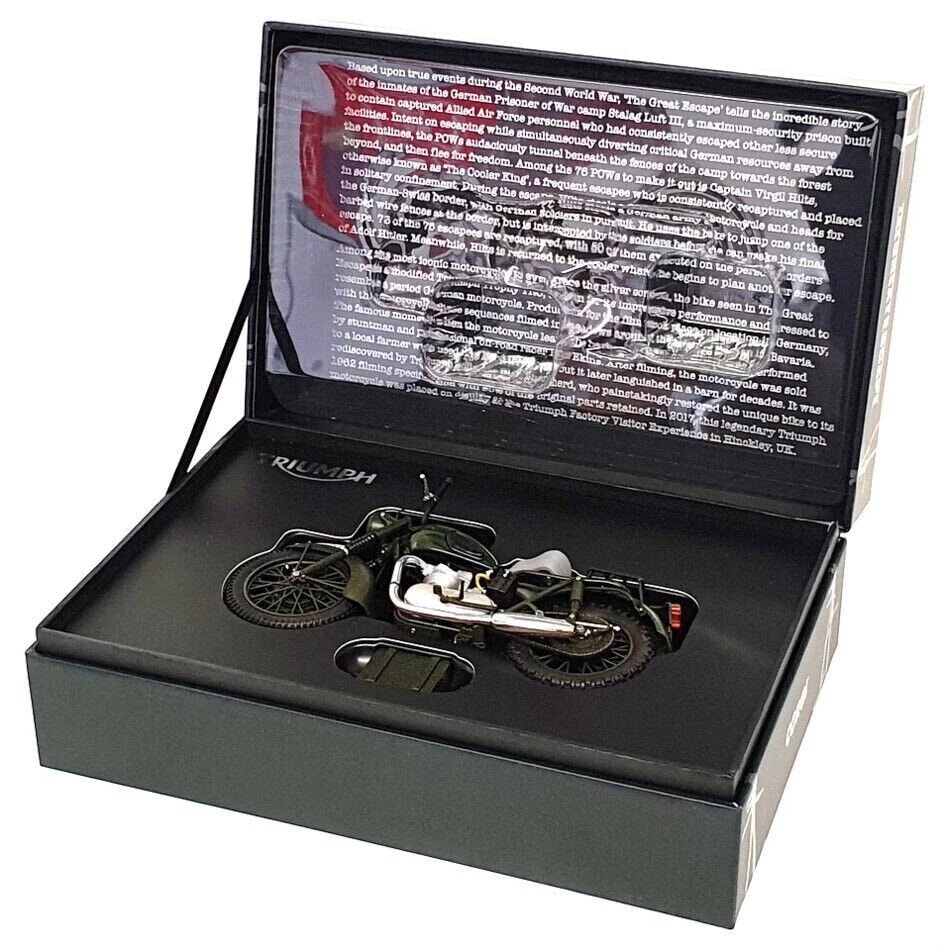 Corgi | Corgicc08501 | 1/12 Triumph Tr6 Trophy Weathered *The Great Escape*, Siyah