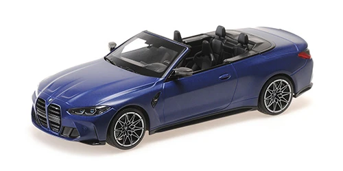 Minichamps 	155021030	1/18 Ölçek 	BMW M4 CABRIOLET - 2021 - Metalik Mat Mavi Limitli üretim 438 adet