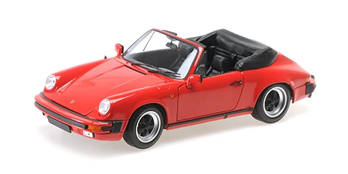 Minichamps 100063030 1/18 Ölçek PORSCHE 911 CARRERA CABRIOLET 3.2 - 1983 - Kırmızı