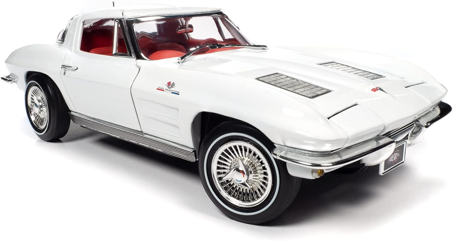 American Muscle AMM1308 1/18 Ölçek 1963 Chevrolet Corvette Z06, Krem