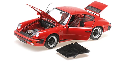 Minichamps 100063021  1/18 Ölçek PORSCHE 911 CARRERA COUPE 3.2 - 1983 - Kırmızı
