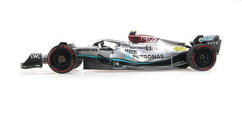 Minichamps 110220044 1/18 Ölçek MERCEDES-AMG PETRONAS FORMULA ONE TEAM F1 W13 E PERFORMANCE - LEWIS HAMILTON - SPAIN GP 2022 Limitli Üretim 1248 Adet