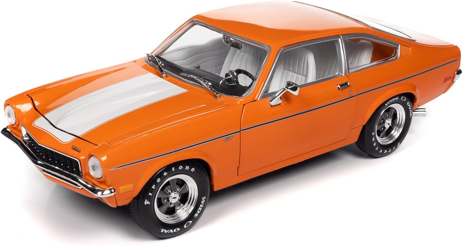 American Muscle AMM1319 1/18 Ölçek 1973 Chevrolet Vega Gt, Turuncu