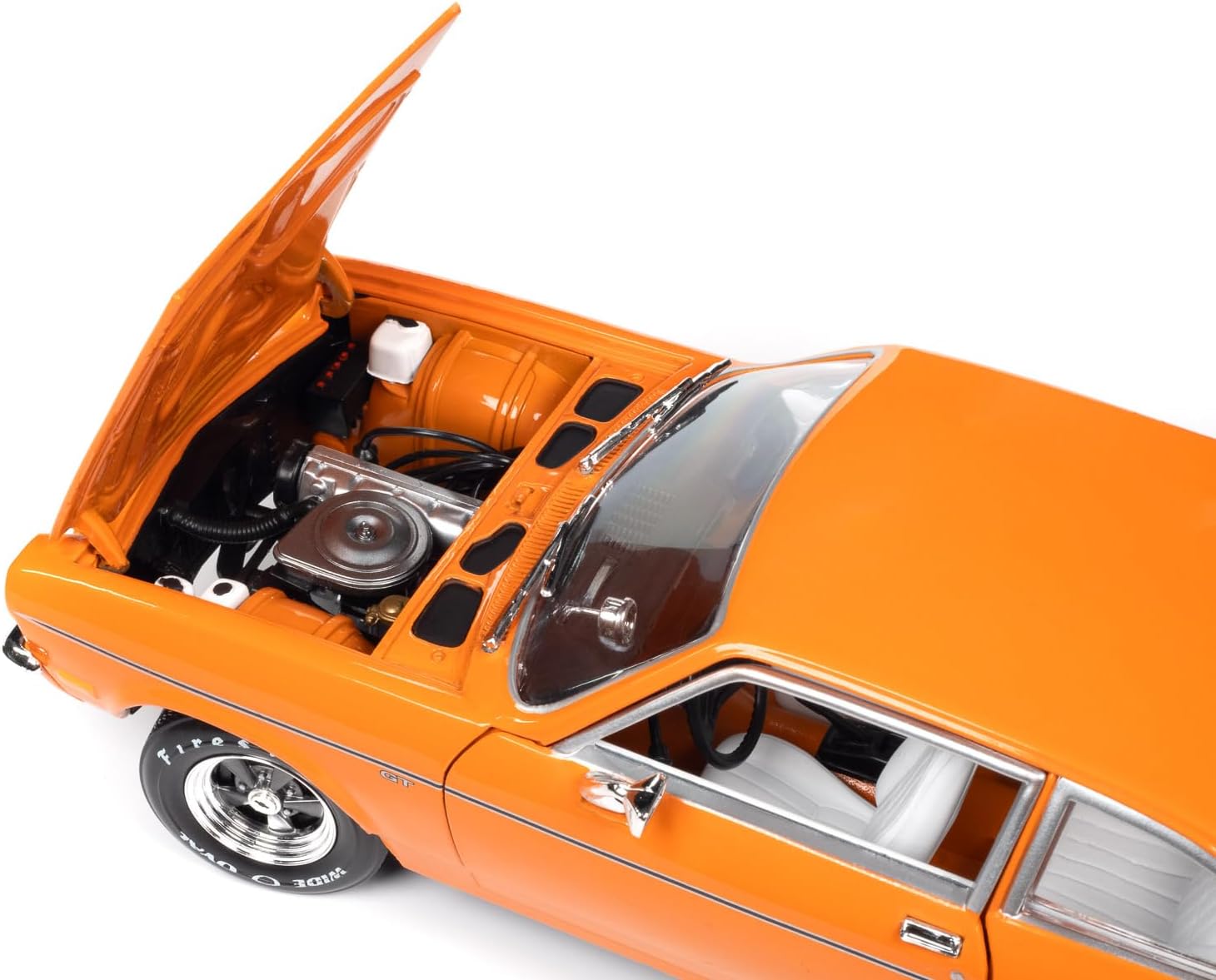 American Muscle AMM1319 1/18 Ölçek 1973 Chevrolet Vega Gt, Turuncu