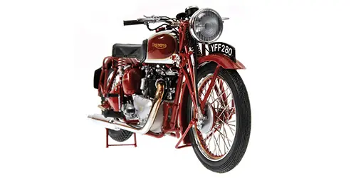 Minichamps 122133700 1/12 Ölçek TRIUMPH SPEED TWIN - 1939 - Kırmızı