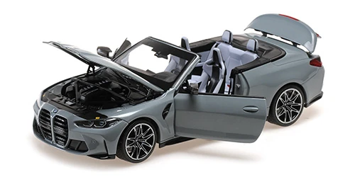 Minichamps 110021032 1/18 Ölçek BMW M4 CABRIOLET - 2020 - Metalik Gri