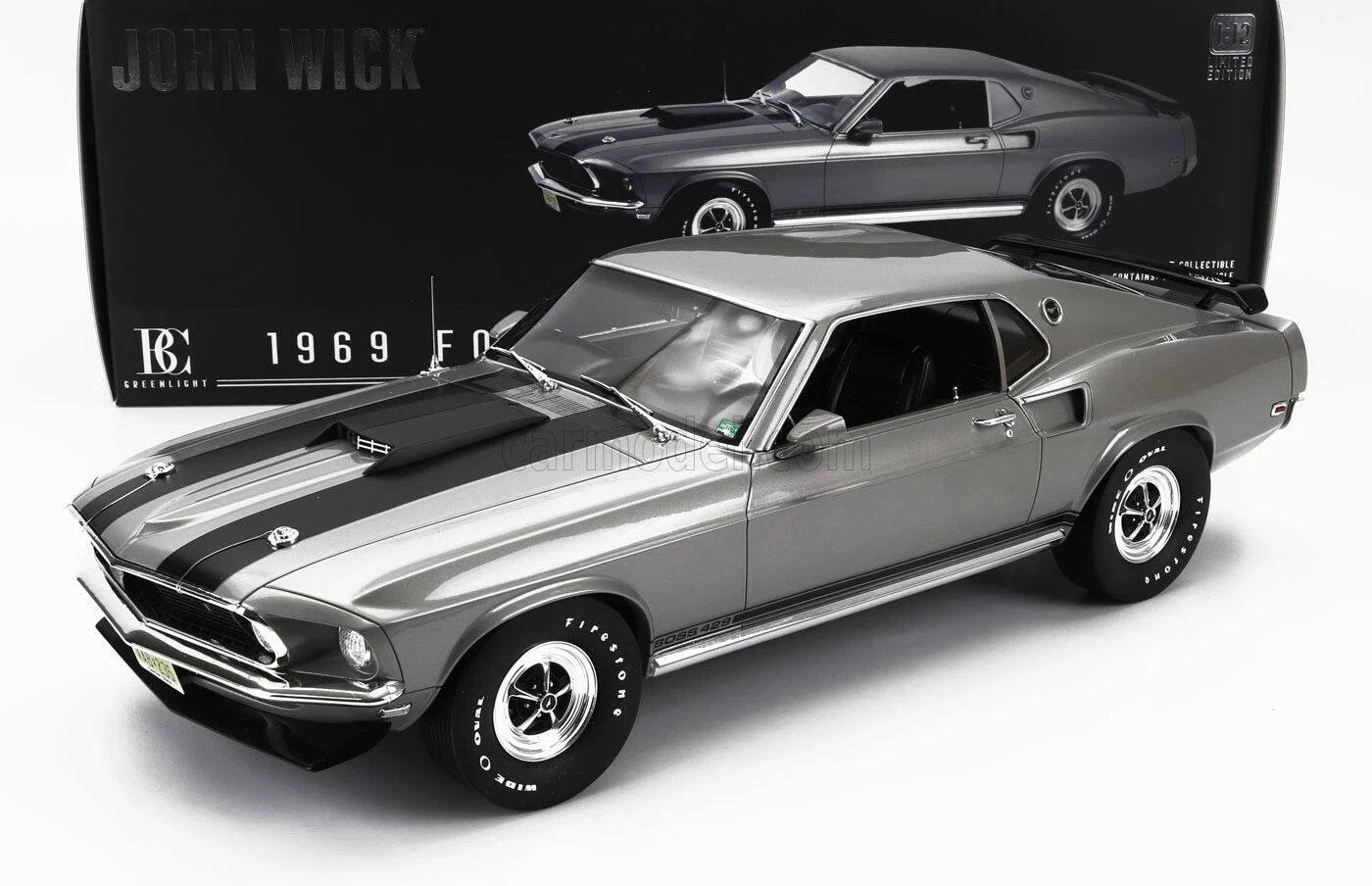 Greenlight 12104  1/12 1969 Ford Mustang Boss 429 John Wick (2014) *Bespoke Resin Collection*