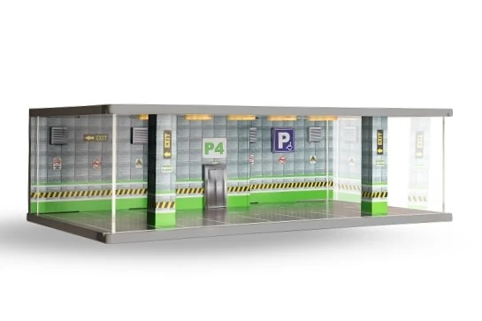 Atlantic Case 30305 1/64 Ölçek Işıklı Diorama. Model Yeşil P4 Kat Kapalı Park