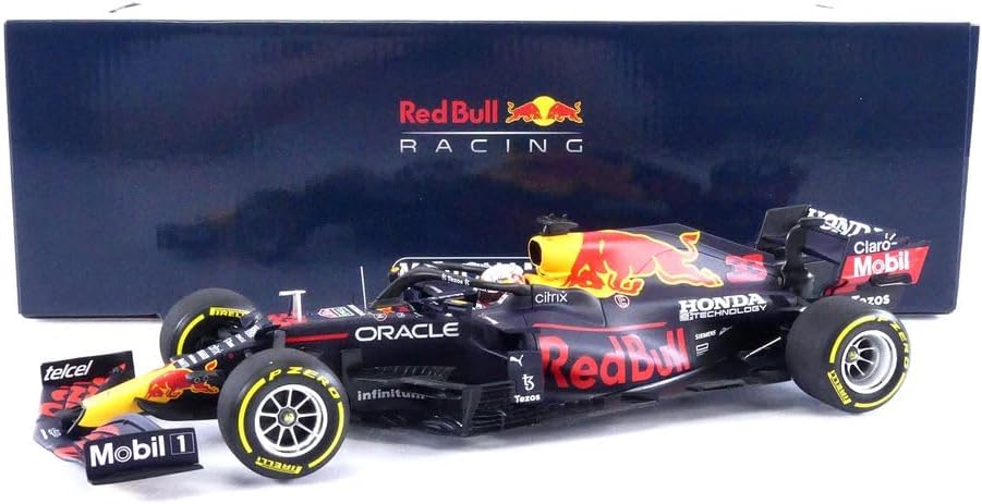 Minichamps 110211933 1/18 Ölçek RED BULL RACING HONDA  RB16B - MAX VERSTAPPEN - WINNER MEXICAN GP 2021 Limitli Üretim 1008 Adet