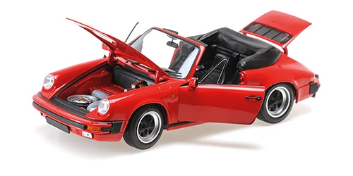 Minichamps 100063030 1/18 Ölçek PORSCHE 911 CARRERA CABRIOLET 3.2 - 1983 - Kırmızı