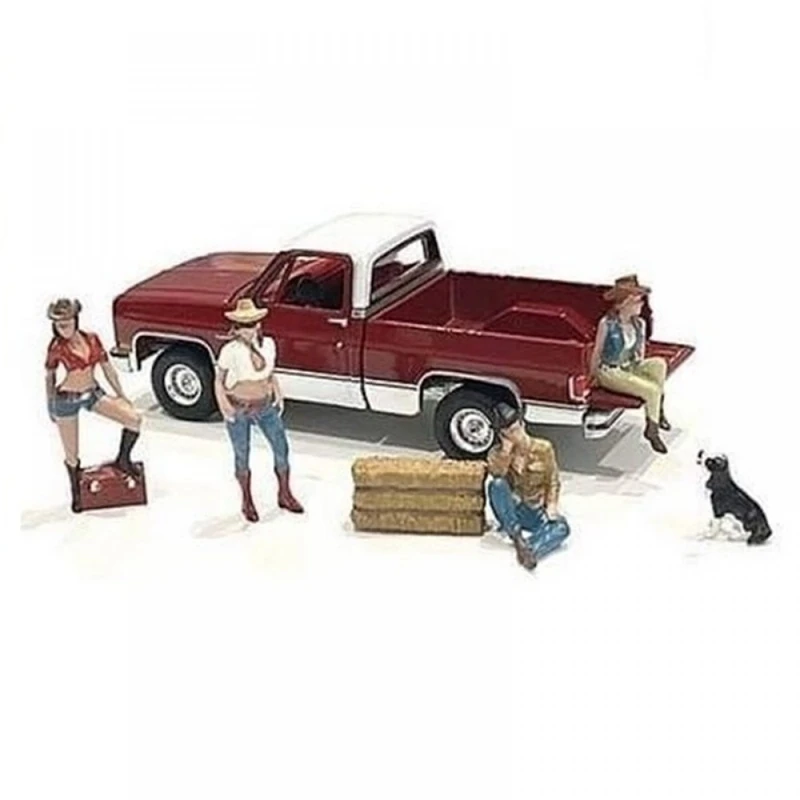 American Diorama | Ad76485 | 1/64 Western Style Figure Set