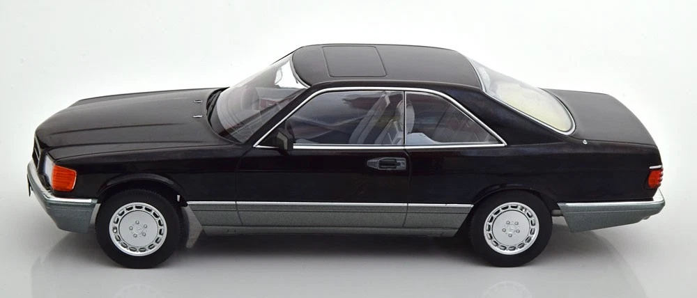 KK Scale | 180334 | 1/18 Ölçek | Mercedes 500 SEC C126 1985 Siyah