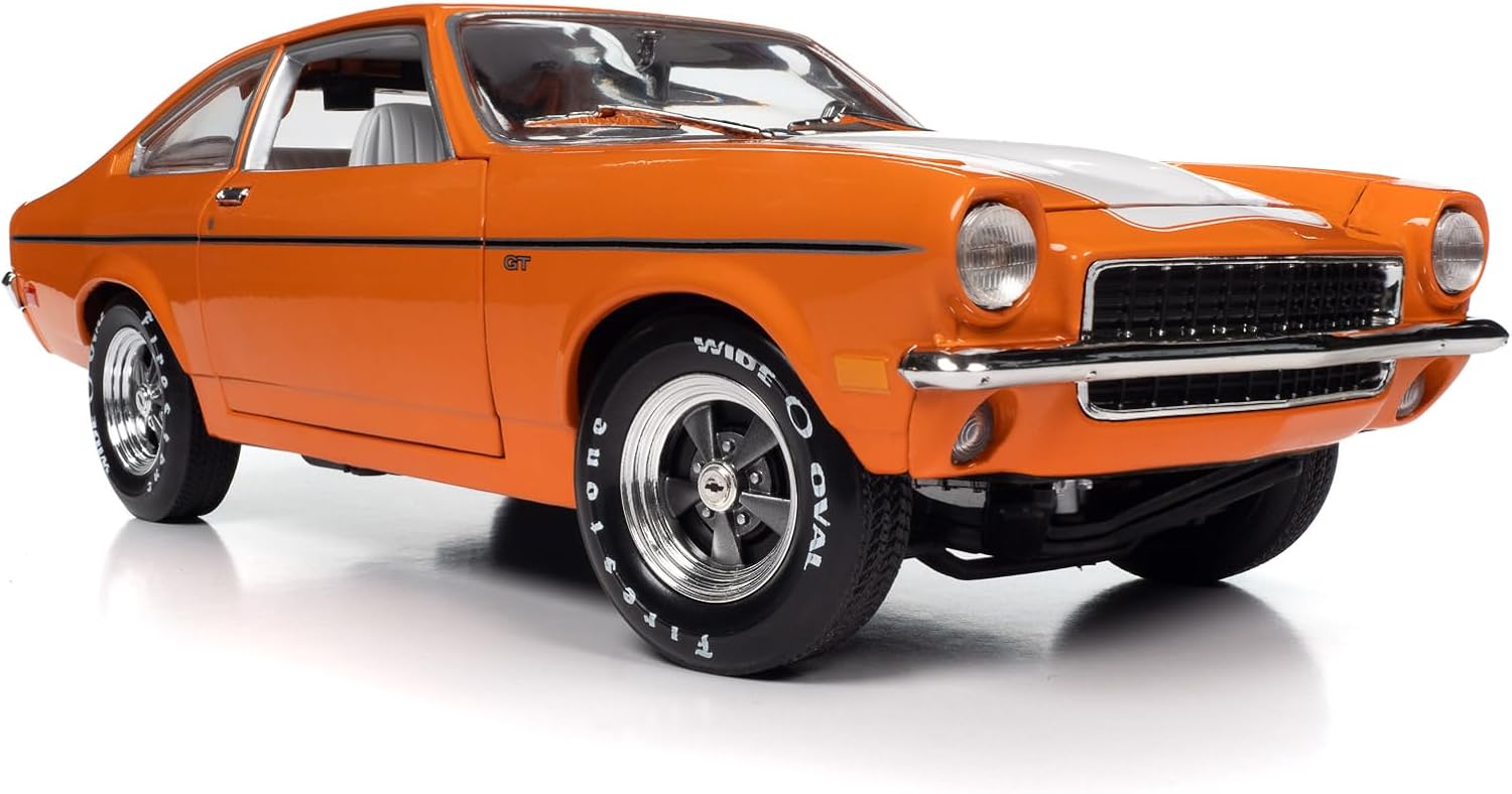 American Muscle AMM1319 1/18 Ölçek 1973 Chevrolet Vega Gt, Turuncu