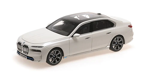 Minichamps 110023200 1/18 Ölçek BMW i7 - 2022 - Metalik Beyaz