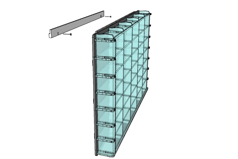 Atlantic 40111, 35 Adet 1/64 Ölçek Model Araba İçin Sergileme Ünitesi