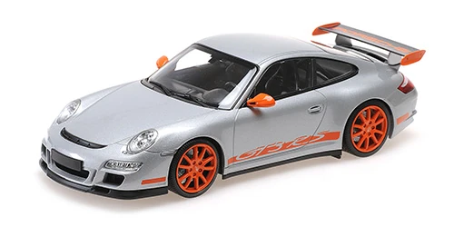 Minichamps 	155062120	1/18 Ölçek 	PORSCHE 911 GT3 RS - 2007 - Gümüş/Turuncu