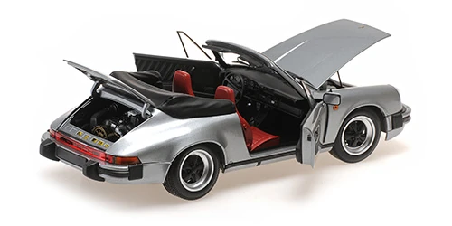 Minichamps 100063034 1/18 Ölçek PORSCHE 911 CARRERA 3.2 CABRIOLET - 1983 - Metalik Gri