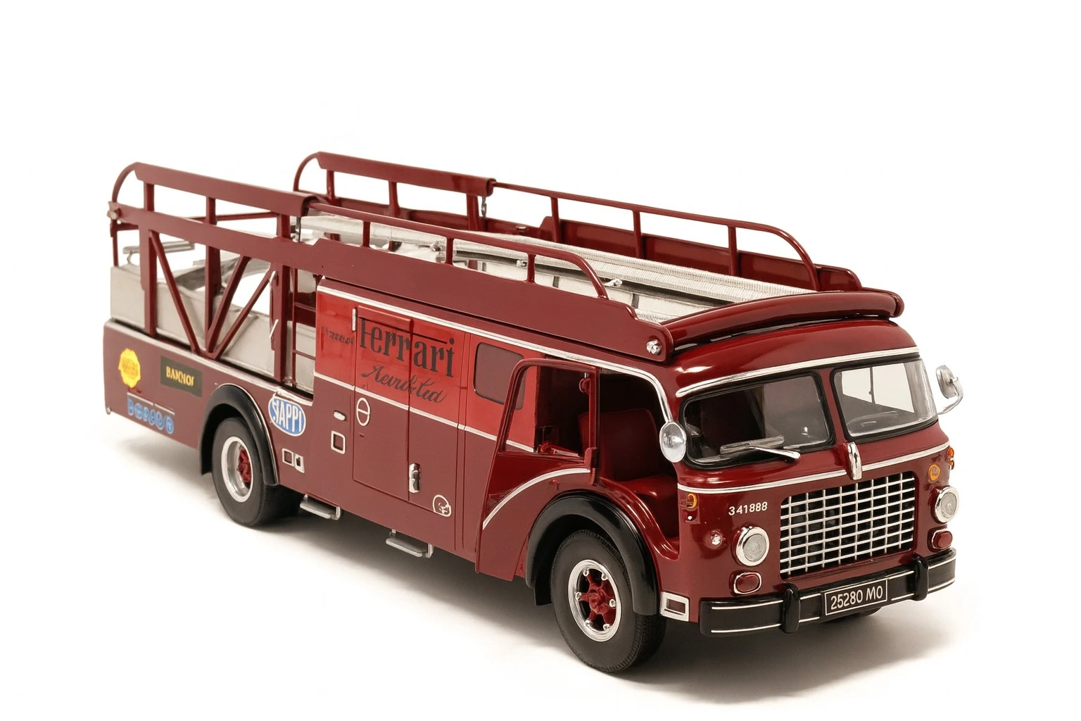 CMR 140 1/18 1957 Fiat 642 RN2 Bartoletti Ferrari Renntransporter, Kırmızı