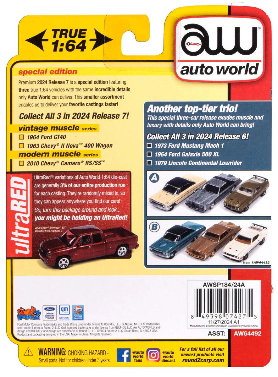 Autoworld | Awsp182A | 1/64 1964 Ford Gt40, Beyaz