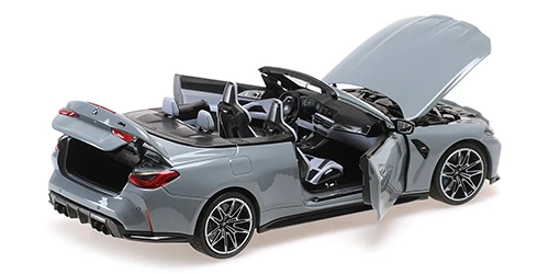 Minichamps 110021032 1/18 Ölçek BMW M4 CABRIOLET - 2020 - Metalik Gri