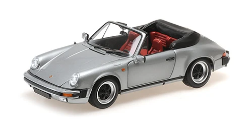 Minichamps 100063034 1/18 Ölçek PORSCHE 911 CARRERA 3.2 CABRIOLET - 1983 - Metalik Gri