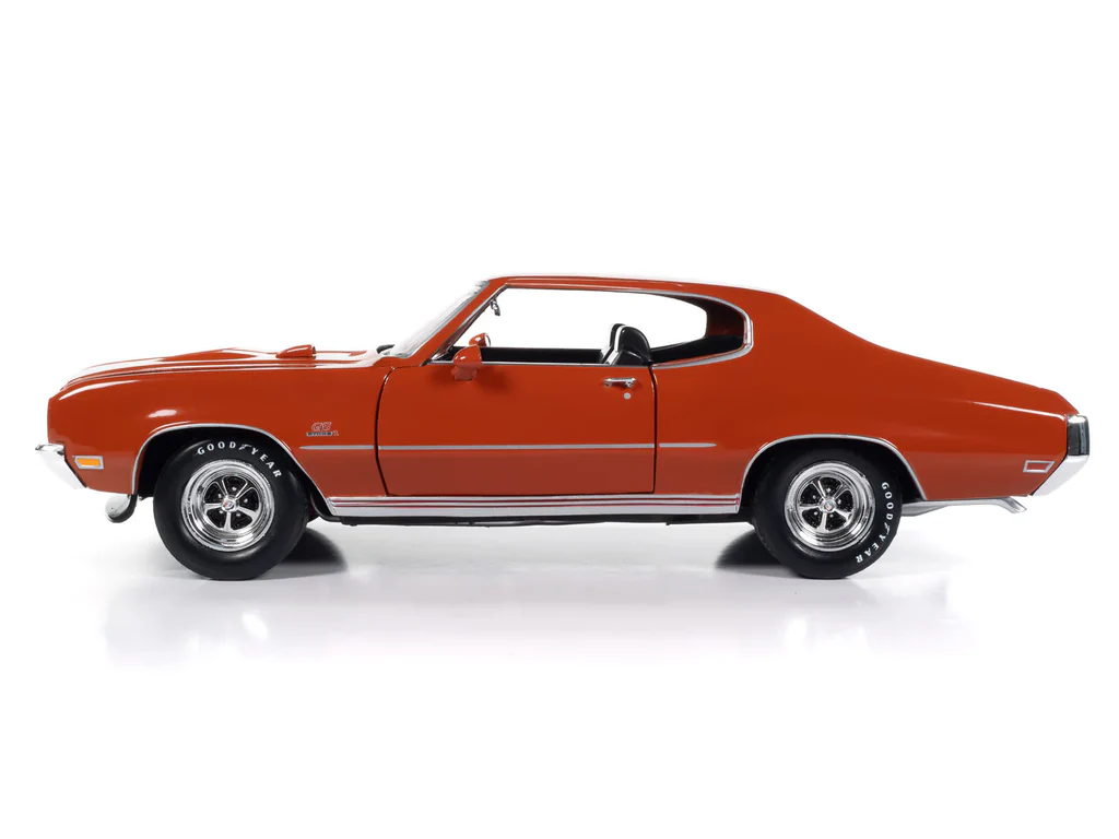 American Muscle AMM1327 1/18 Ölçek 1972 Buick Gs Hardtop *Mcacn*, Flame Turuncu
