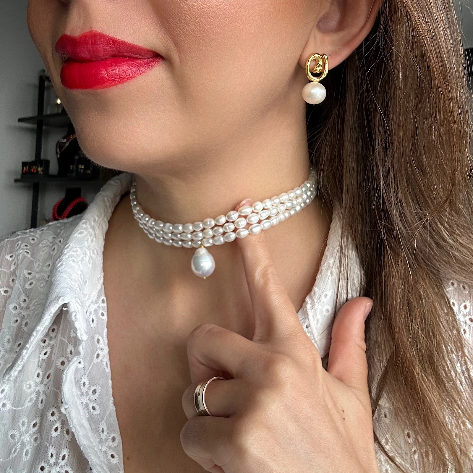 İnci Choker(Tasma) Kolye