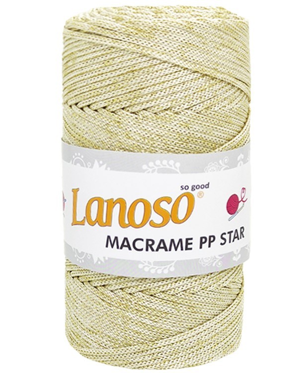 MACRAME PP METALLIC (160Mt)(200Gr)(Pk:1000Gr)(0,80NM)