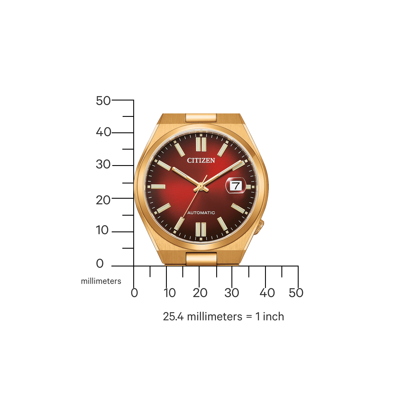 CITIZEN TSUYOSA NJ0153-82X GOLD ROSE 