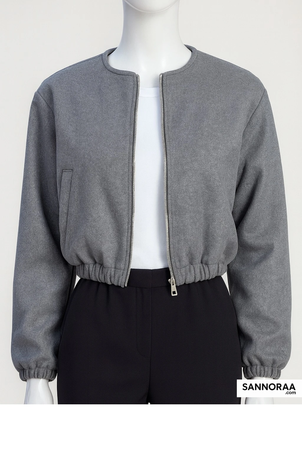 Antrasit Bomber Ceket