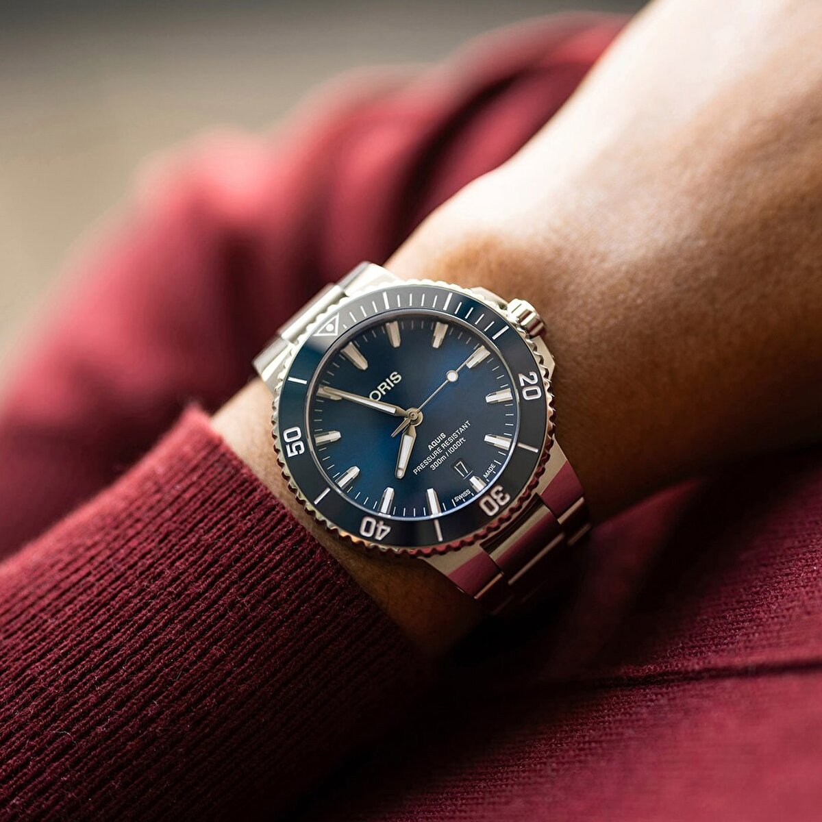 ORIS AQUIS DATE 01 77874135-0782204PEB 
